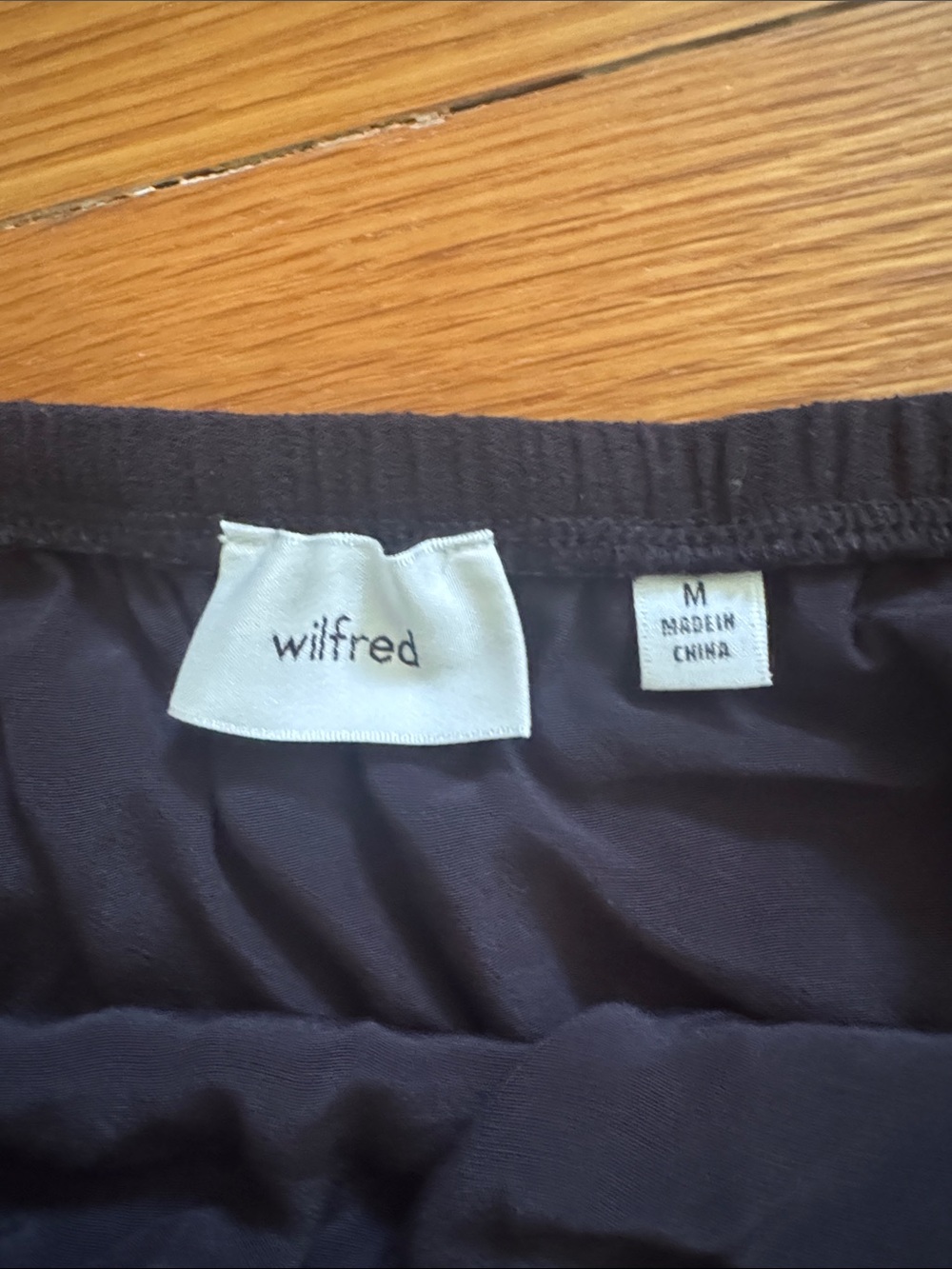 Wilfred Black Tiered Maxi Skirt with Drawstring - Picture 4 of 4